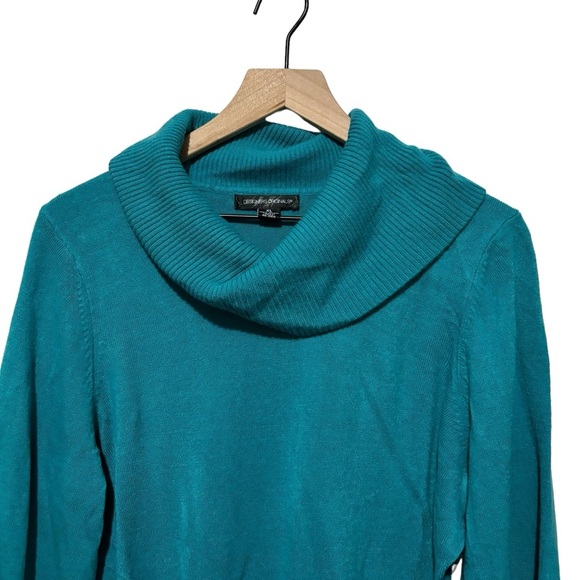 Designers Original Cowl Neck Sweater 3/4 Bell Sleeves Women’s Size XL - Picture 2 of 12